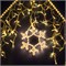 Гирлянда светодиодная Бахрома (Айсикл) 4,8х0,6м 176 LED ЗОЛОТОЙ прозрачный ПВХ IP65 постоянное свечение 230В блок в комплекте NEON-NIGHT 255-147
