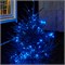 Гирлянда Нить управляемая 10м 100 LED СИНИЙ черный ПВХ IP65 свечение с динамикой 230В контроллер в комплекте NEON-NIGHT 303-133